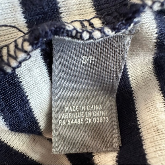 Aerie Real Soft navy and white striped long sleeve top with thumb holes Small - Picture 10 of 11